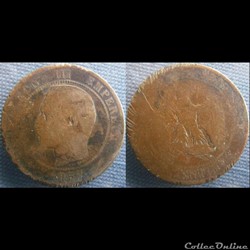 10 Centimes 1857 A