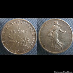 1 Franc 1916