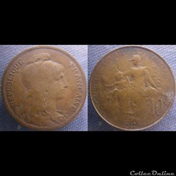 10 Centimes 1917