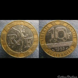 10 Francs 1989