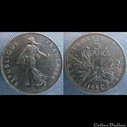 5 Francs 1990