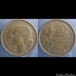 20 Francs 1950 B