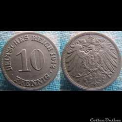 10 pfennig 1912 A