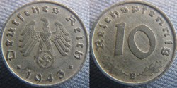 10 Reichspfennig 1943 B