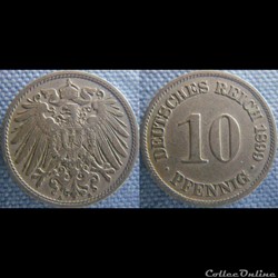 10 pfennig 1899 A