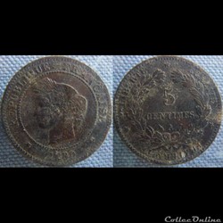 5 Centimes 1889 A