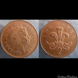 2 Pence 1999