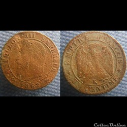 1 Centime 1862 K