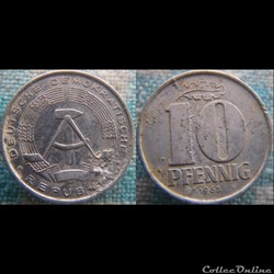 10 Pfennig 1965 A RDA