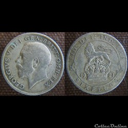 6 Pence 1921