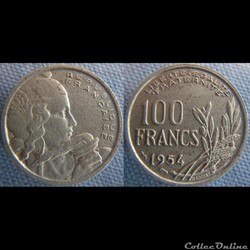 100 Francs 1954