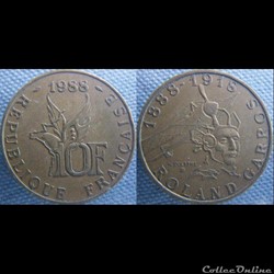 10 Francs 1988 - Roland Garros