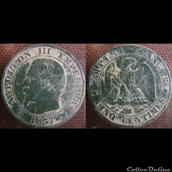 5 Centimes 1857 MA