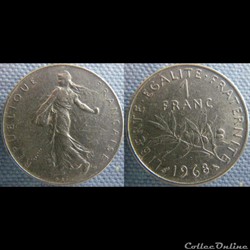 1 Franc 1968