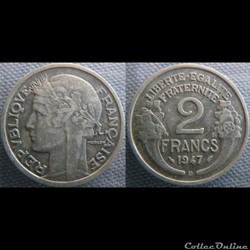 2 Francs 1947 B