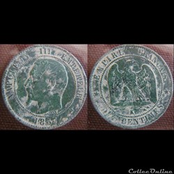 10 Centimes 1857 K