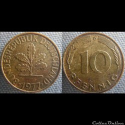 10 Pfennig 1977 D