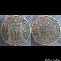 5 Francs 1873 K