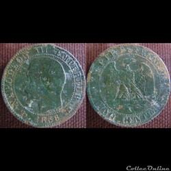 5 Centimes 1856 K