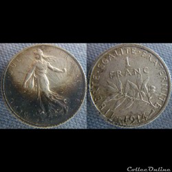 1 Franc 1914