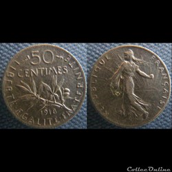 50 centimes 1918