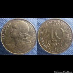 10 Centimes 1989