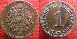 1 pfennig 1874 A