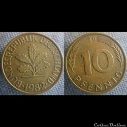 10 Pfennig 1982 D