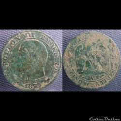 5 Centimes 1855 A Ancre