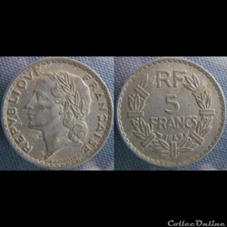 5 Francs 1949