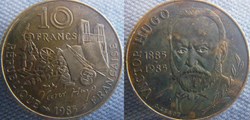 10 Francs 1985 Victor Hugo Tranche B