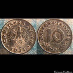 10 Reichspfennig 1941 F