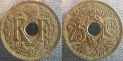 25 Centimes 1919