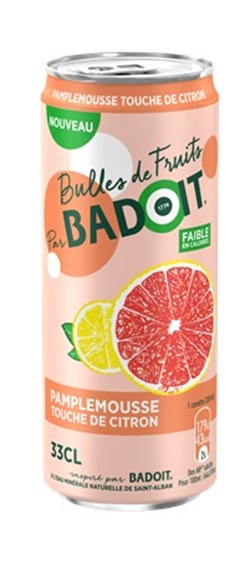 Badoit Pamplemousse et Touche de Citron slim