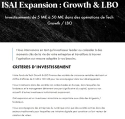Notre stratégie Growth & LBO