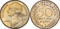 50 centimes Marianne 1962 Essai (GENI SP64)