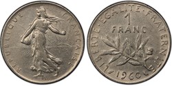 1 Franc 1960 Semeuse FM (PCGS XF45)