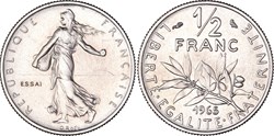 50 centimes 1965 Essai (GENI SP65)