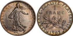 1 franc Semeuse 1903 (PCGS MS66)
