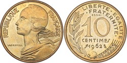 10 centimes Marianne 1962 Essai (GENI SP64)