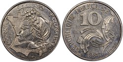 10 Francs République 1986 FM (PCGS MS63)