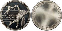 100 Francs JO1992 - Patinage de vitesse (PCGS SP66)