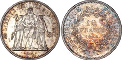 10 Francs Hercule 1964 Essai (GENI SP67)