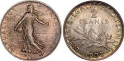2 francs Semeuse 1900 (PCGS MS65)