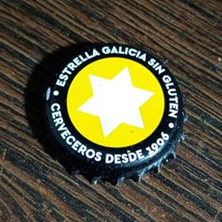 CHAPA estrella de galicia sin gluten
