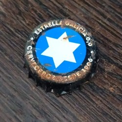 CHAPA estrella de galicia 0,0