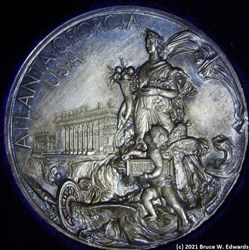 1895 Philadelphia - Peter Lewis Krider 1895 Cotton States and World Exposition Silver Medal