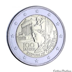 2 euro - Autriche 2018