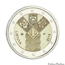 2 euro - Lituanie 2018