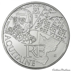 10 euros Aquitaine 2012
